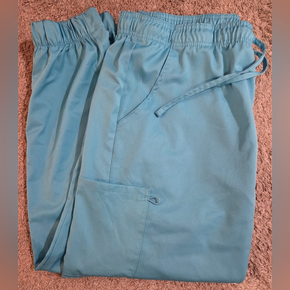MediChic Mini Marilyn Light Blue Drawstring Scrub Pants